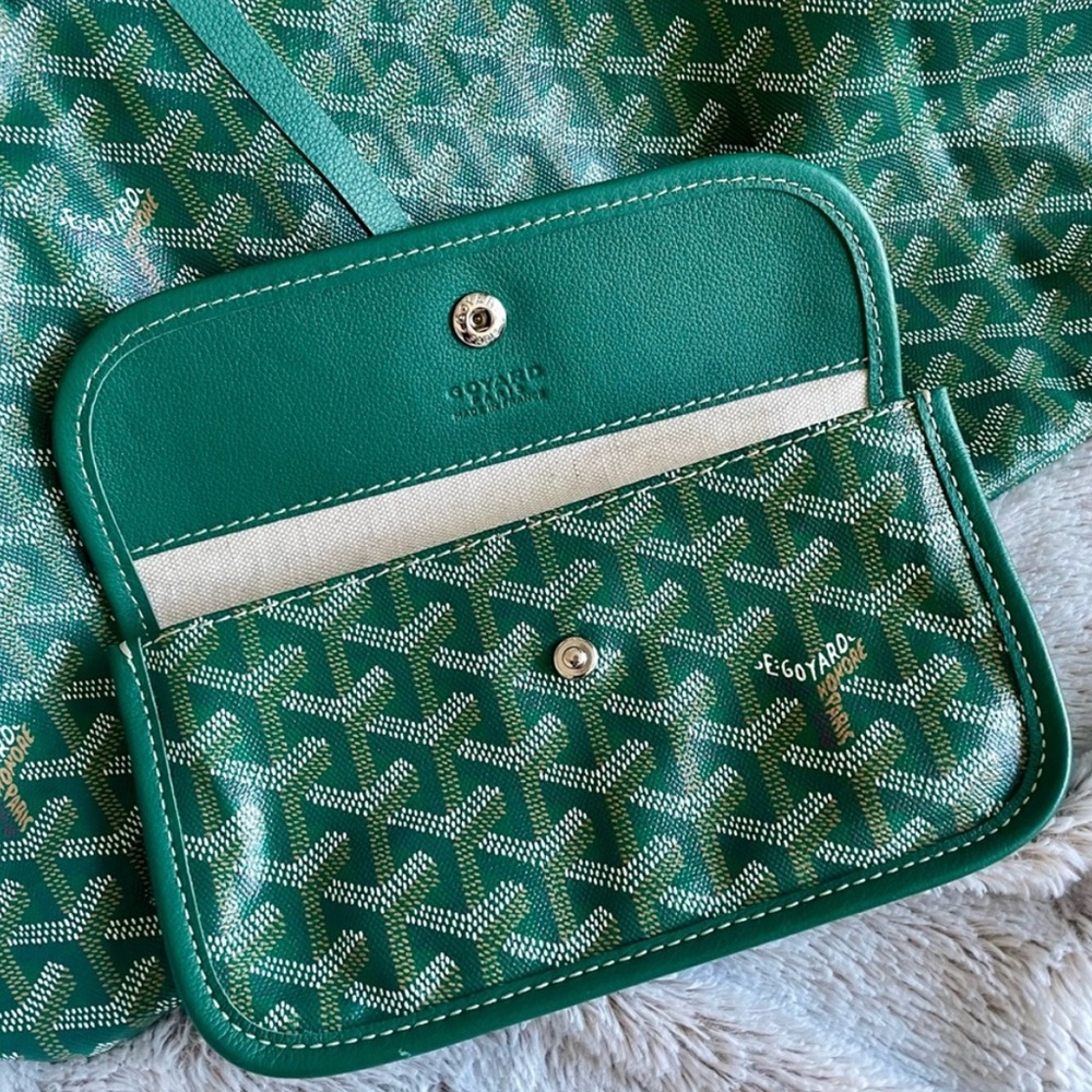 Blue Goyard Saint Louis Shoulder Tote Bag - Picture 11 of 12